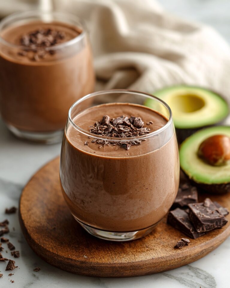 Creamy Avocado Chocolate Peanut Butter Smoothie Recipe