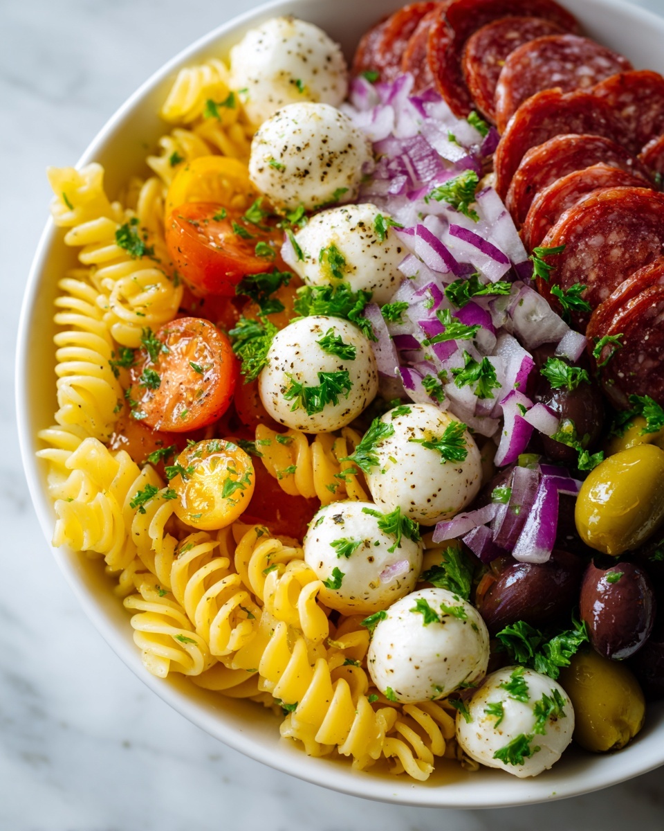 Zesty Italian Pasta Salad Recipe - Recipe Image