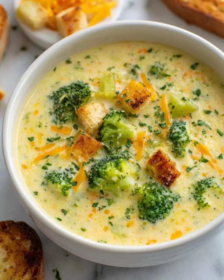 Crockpot Potato Broccoli Cheddar Soup Recipe