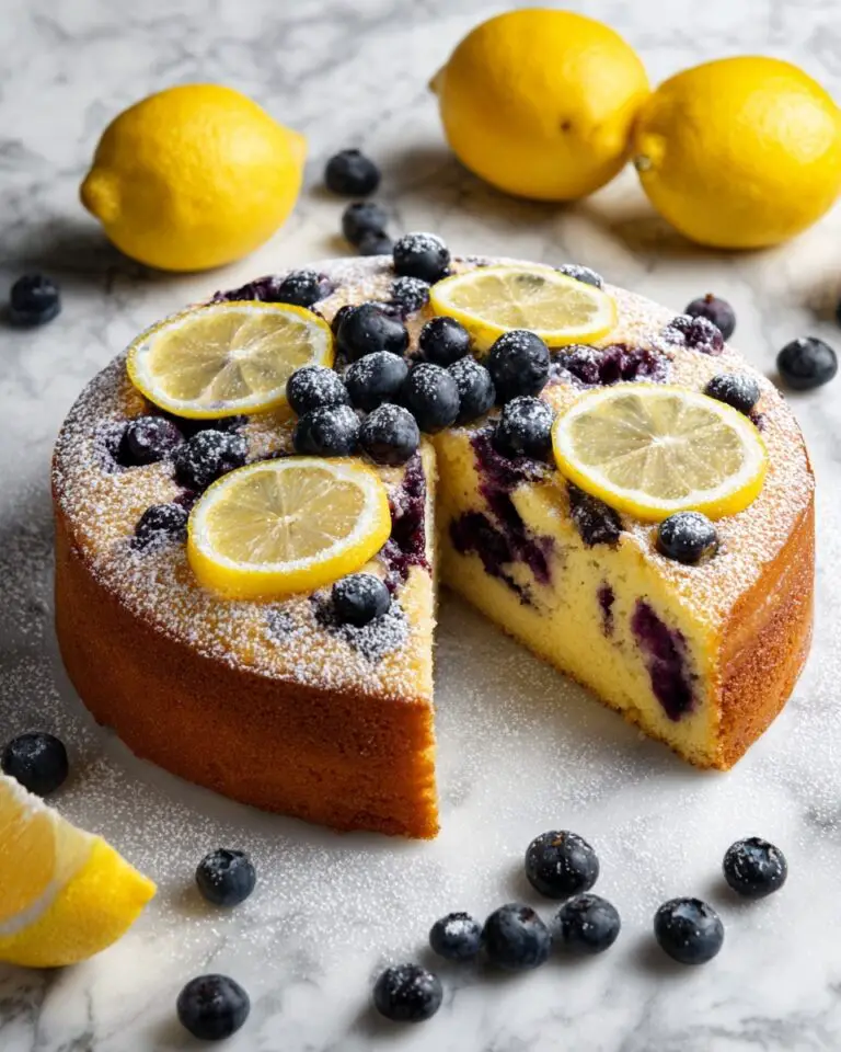 Easy Vegan Lemon Blueberry Cake Recipe