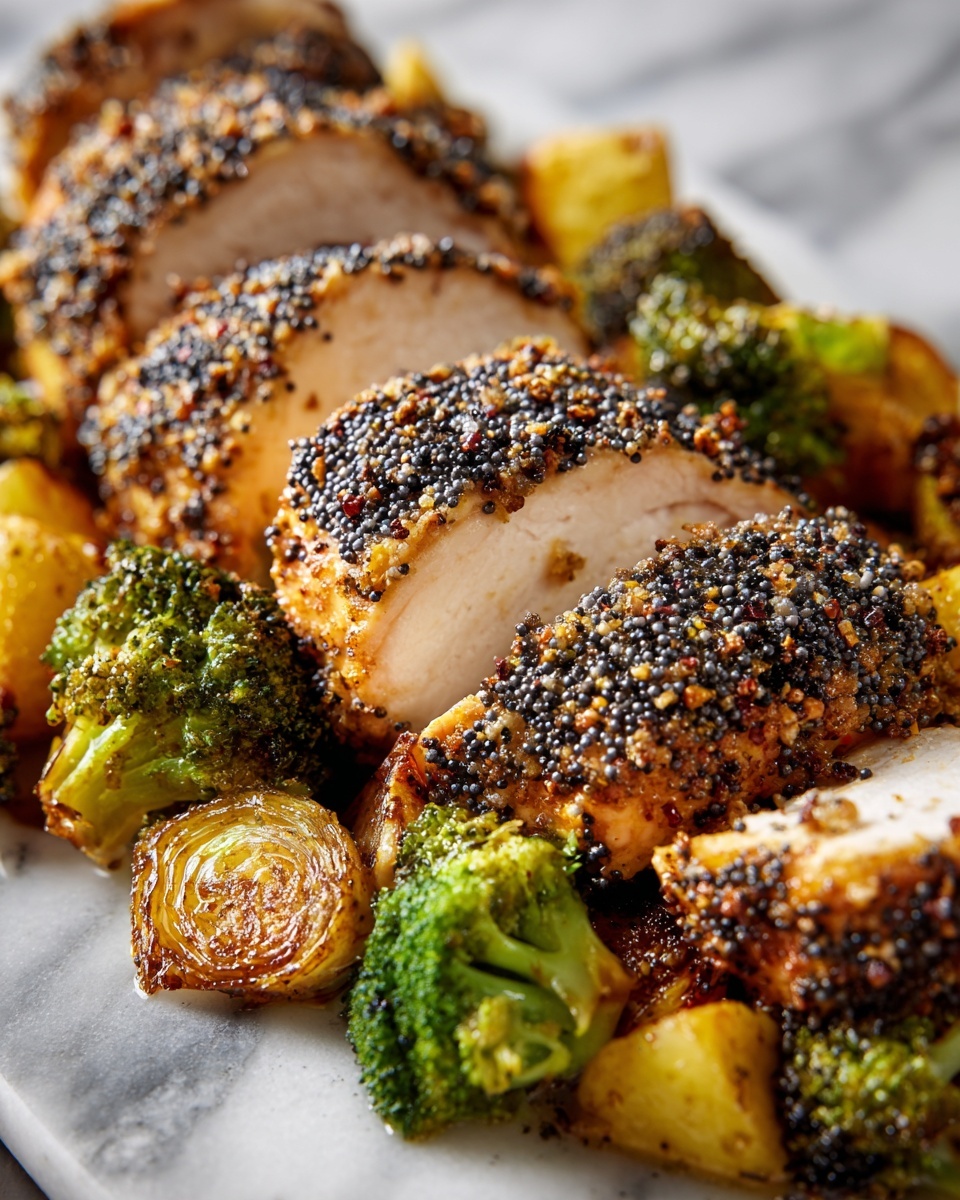 Bagel Chicken with Roasted Veggies Recipe - Recipe Image