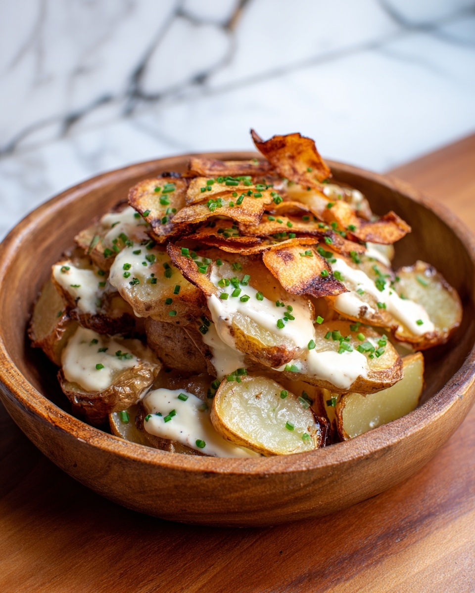Crispy Smashed Potato Salad Recipe - Recipe Image