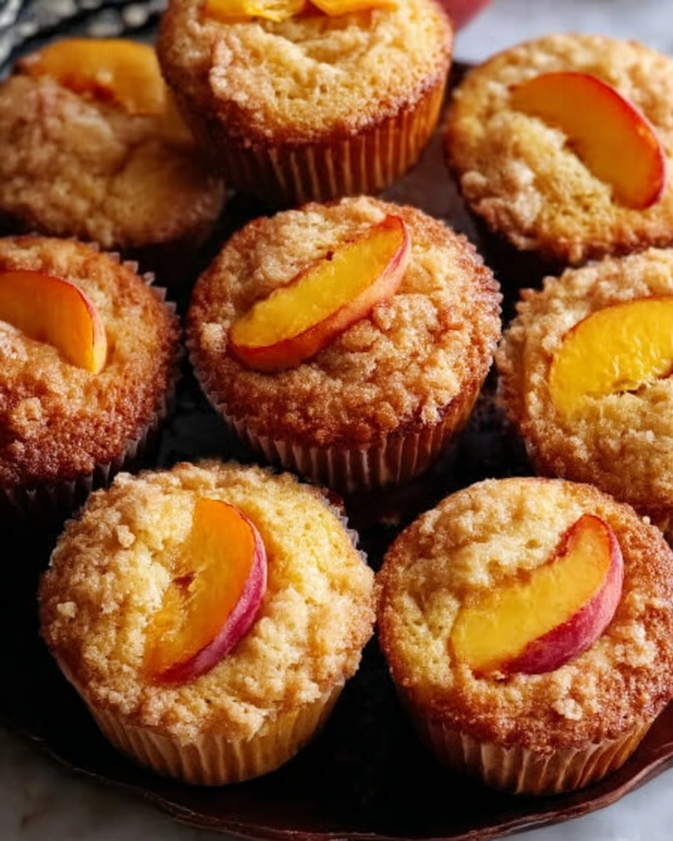 Peach Financiers: Elegant French Almond Cakes Recipe - Recipe Image