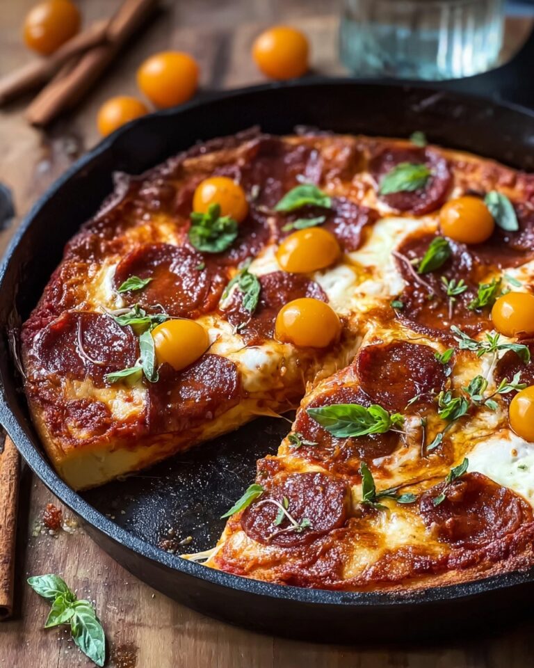 Skillet Cheesy Pizza Chicken Recipe