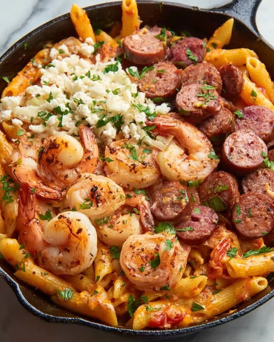 Cajun Shrimp and Sausage Pasta Recipe - Recipe Image