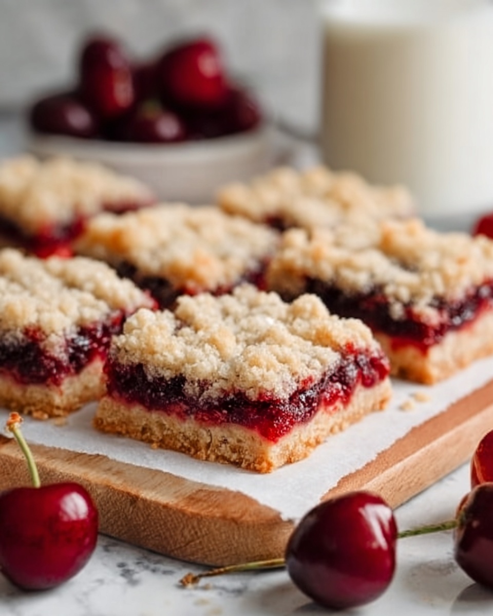 Cherry Crumble Bars Recipe - Recipe Image