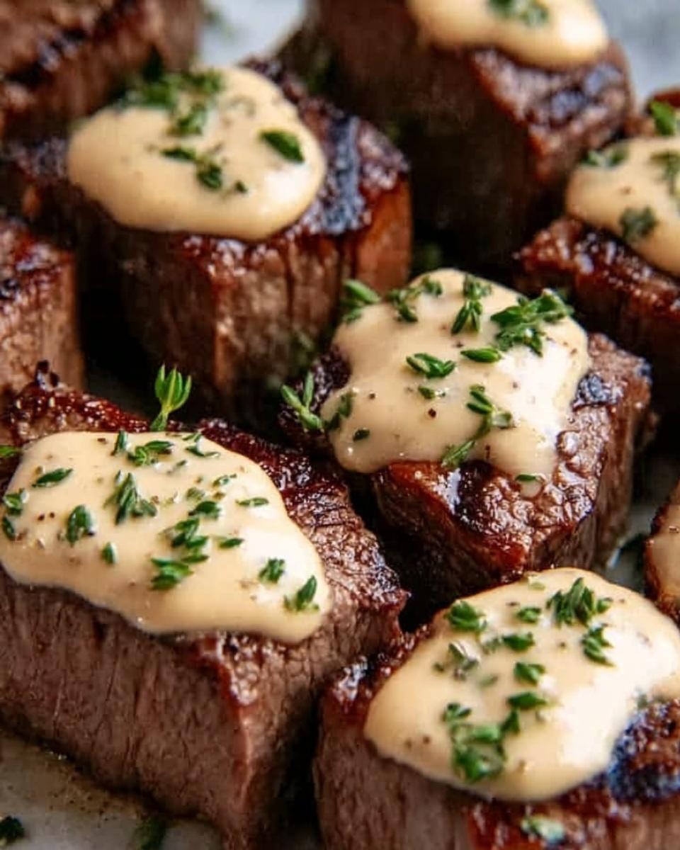 Garlic Butter Steak Bites with Parmesan Cream Sauce Recipe - Recipe Image