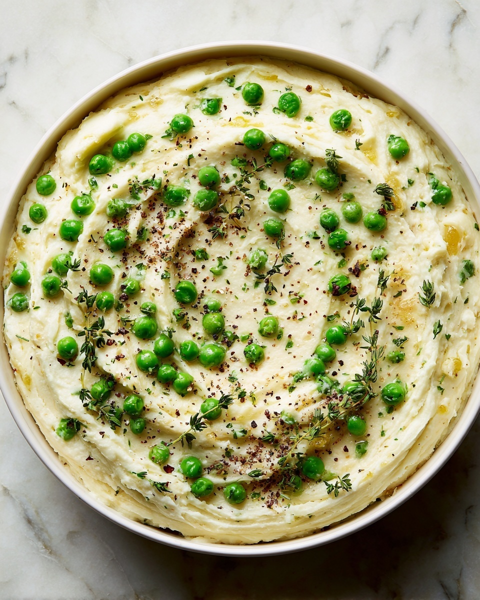 Creamed Potatoes and Peas Recipe - Recipe Image