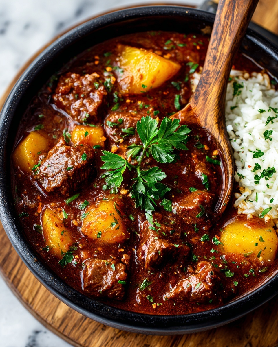 Slow Cooker Beef Massaman Curry Recipe - Recipe Image