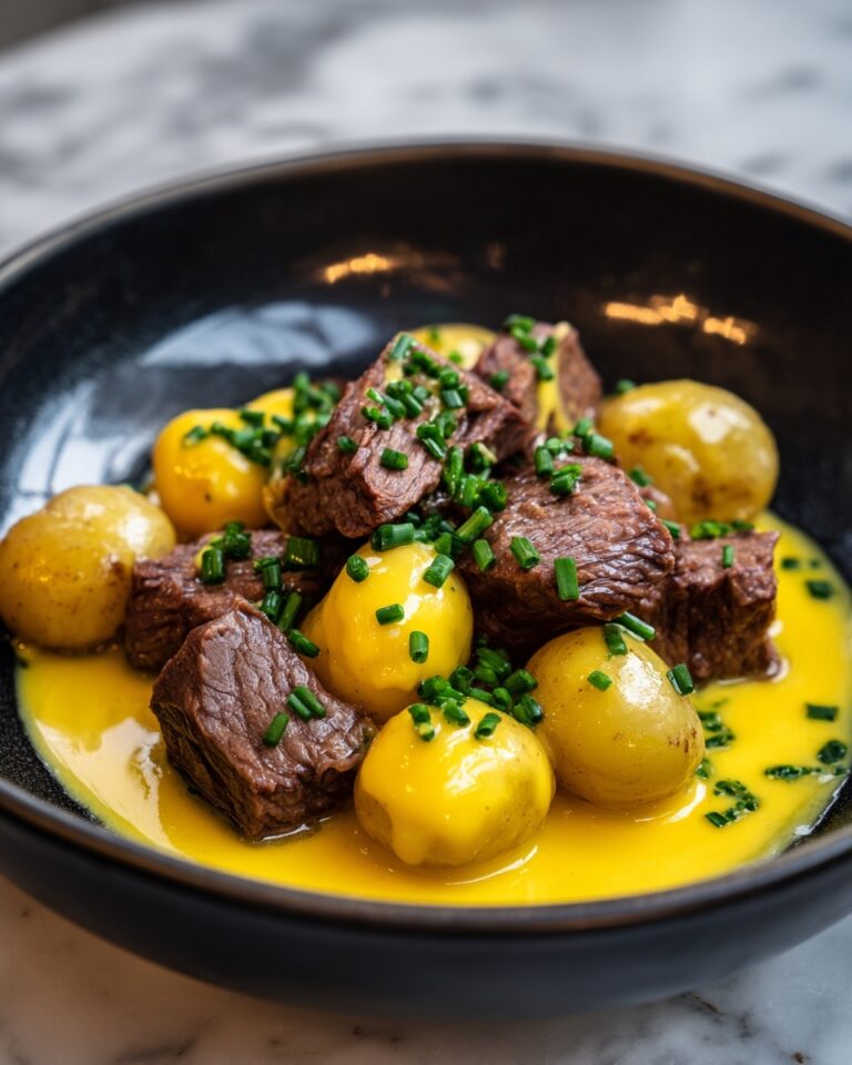 Crockpot Loaded Steak and Potato Bake Recipe