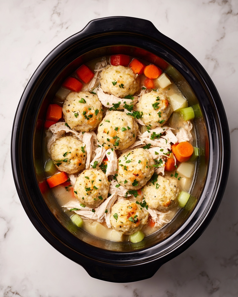 CrockPot Chicken and Dumplings Recipe - Recipe Image