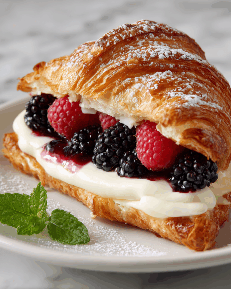 Berries and Cream Croissants Recipe