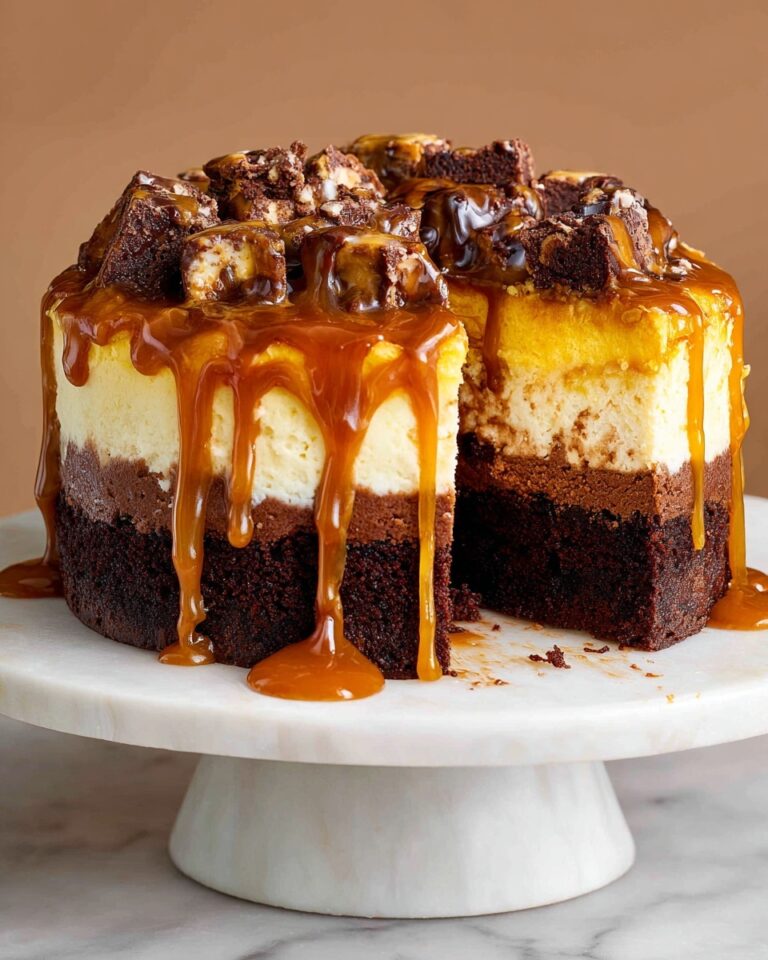 Caramel Brownie Cheesecake Recipe