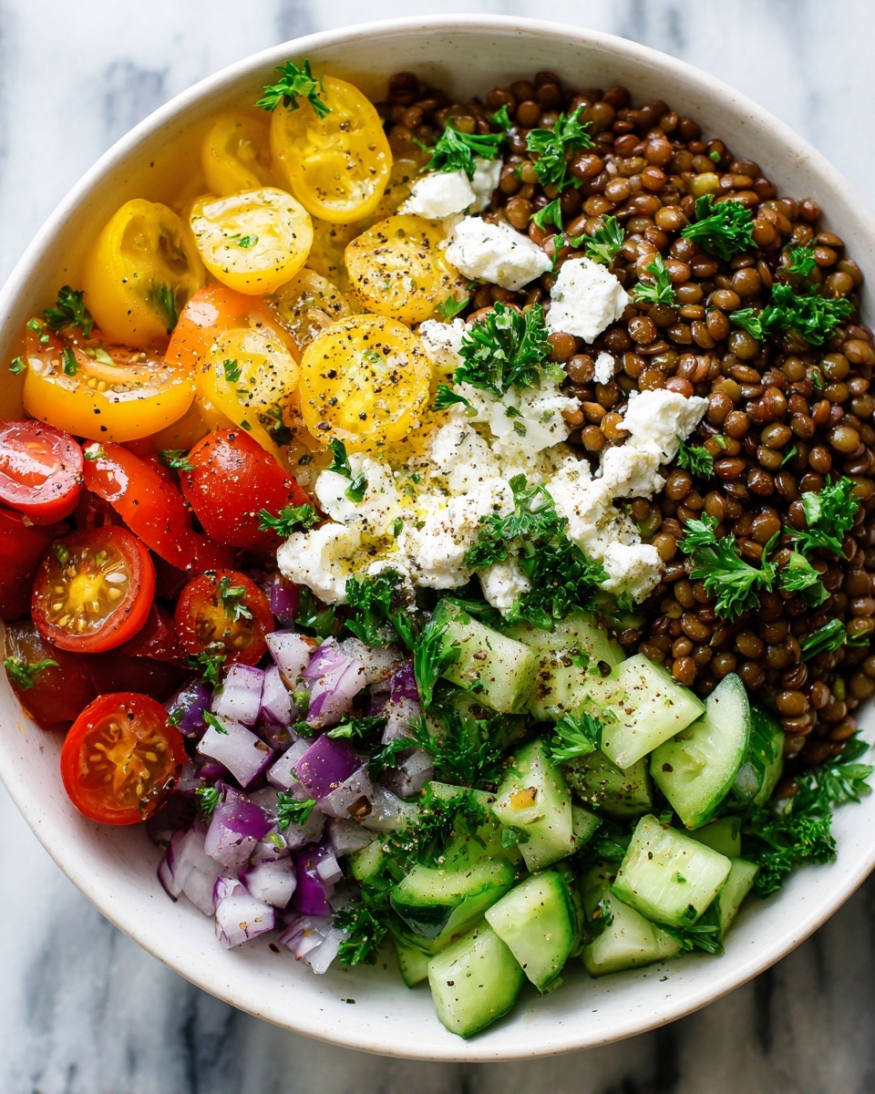 Mediterranean Lentil Salad Recipe - Recipe Image