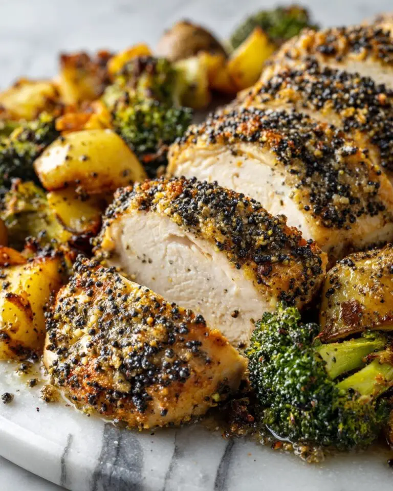 Bagel Chicken with Roasted Veggies Recipe