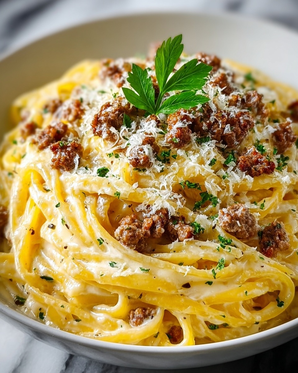 Garlic Butter Beef Linguine: A Delicious & Easy Recipe - Recipe Image