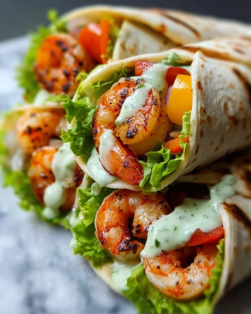 Caesar Shrimp Wraps Recipe - Recipe Image