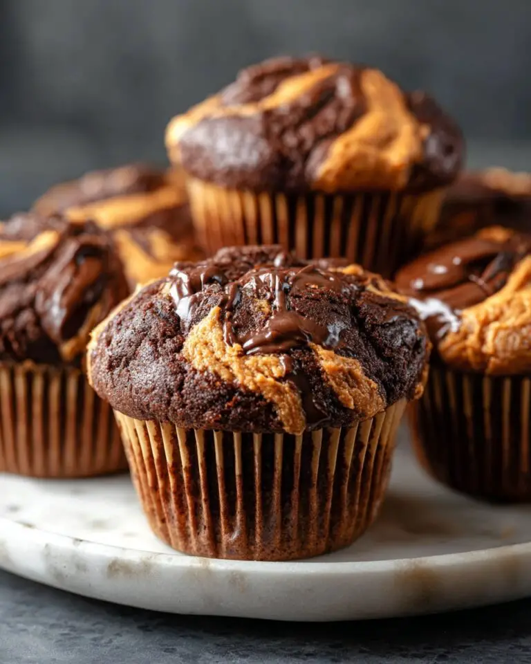 Chocolate Peanut Butter Swirl Muffins Recipe