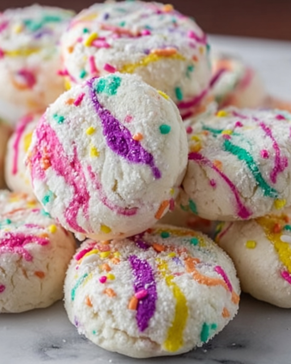 Funfetti Snowball Cookies Recipe - Recipe Image