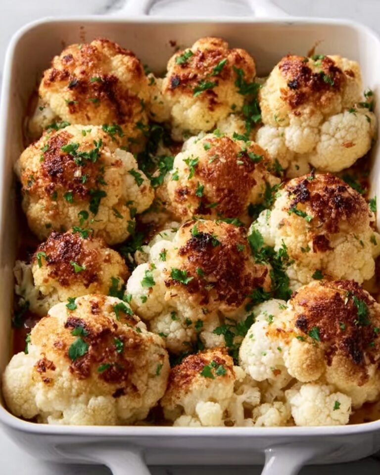 Baked Cauliflower with Parmesan and Herbs Recipe