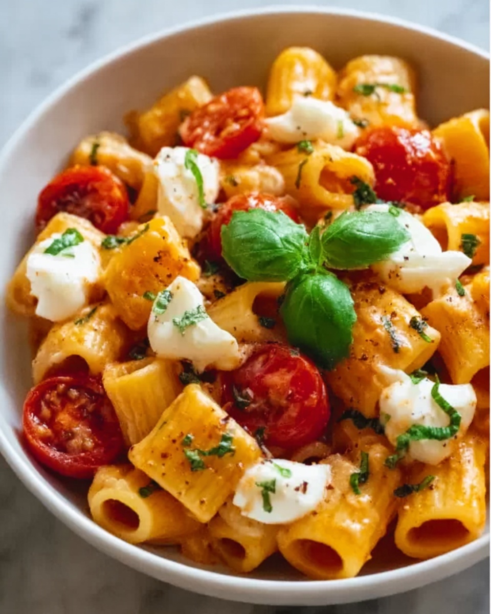Cherry Tomato & Basil Pasta Recipe - Recipe Image
