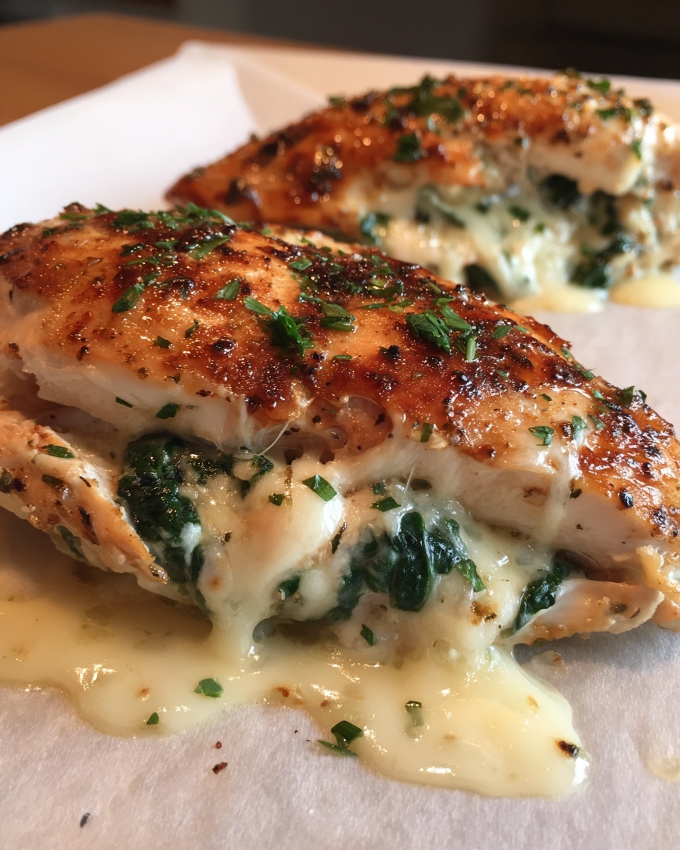 Spinach Stuffed Chicken Breast Recipe - Recipe Image