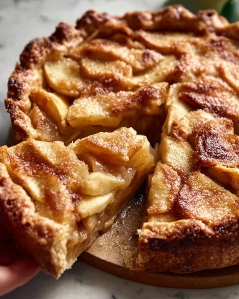 Swedish Apple Cake with Caramel Drizzle Recipe