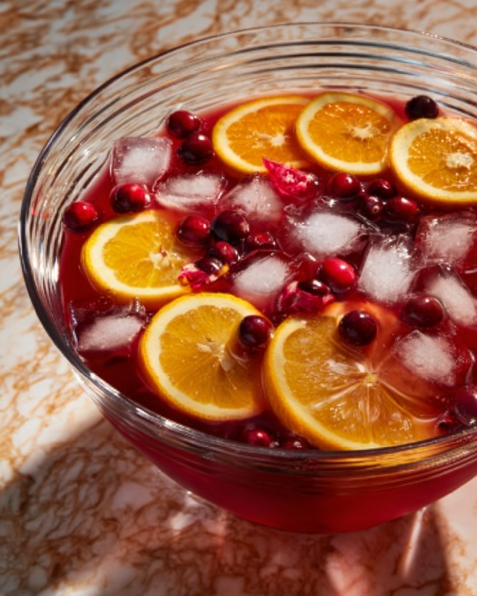 Sparkling Cranberry Punch: A Festive and Refreshing Beverage Recipe - Recipe Image