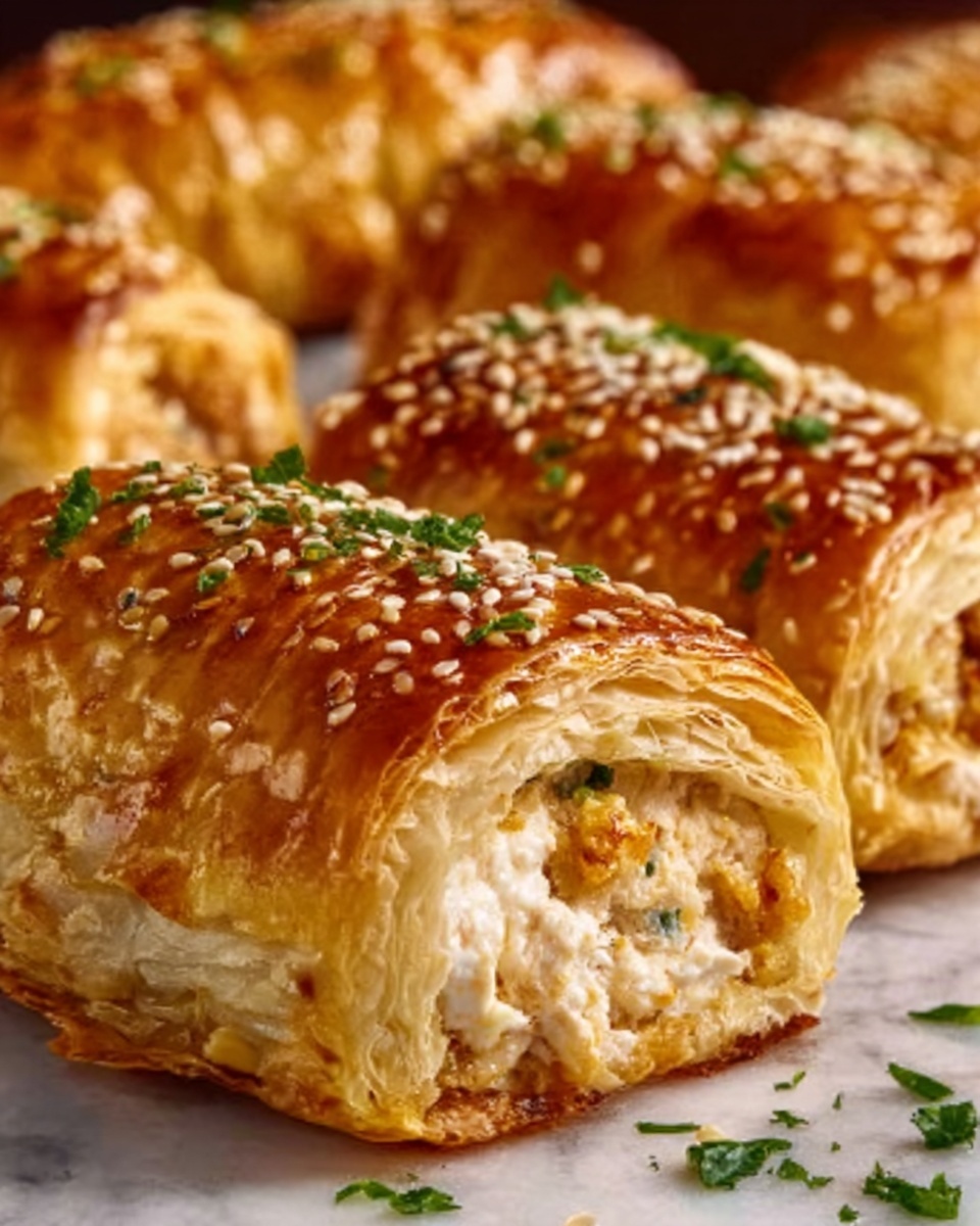 Chicken and Cheese Pastry Rolls Recipe - Recipe Image