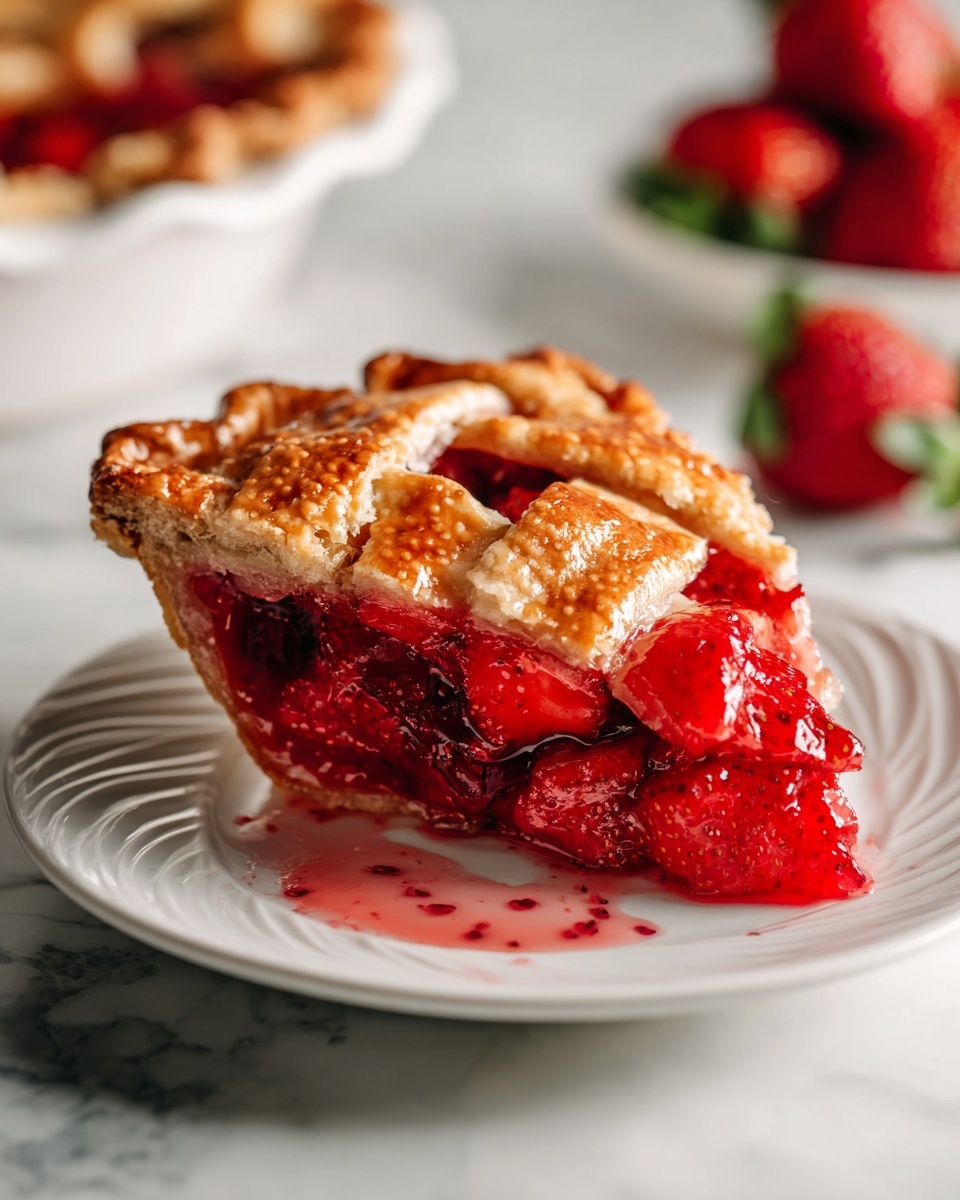 Strawberry Rhubarb Pie Recipe - Recipe Image