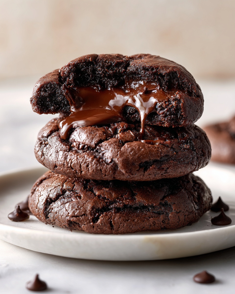 Fudgy Chocolate Brownie Cookies Recipe - Recipe Image