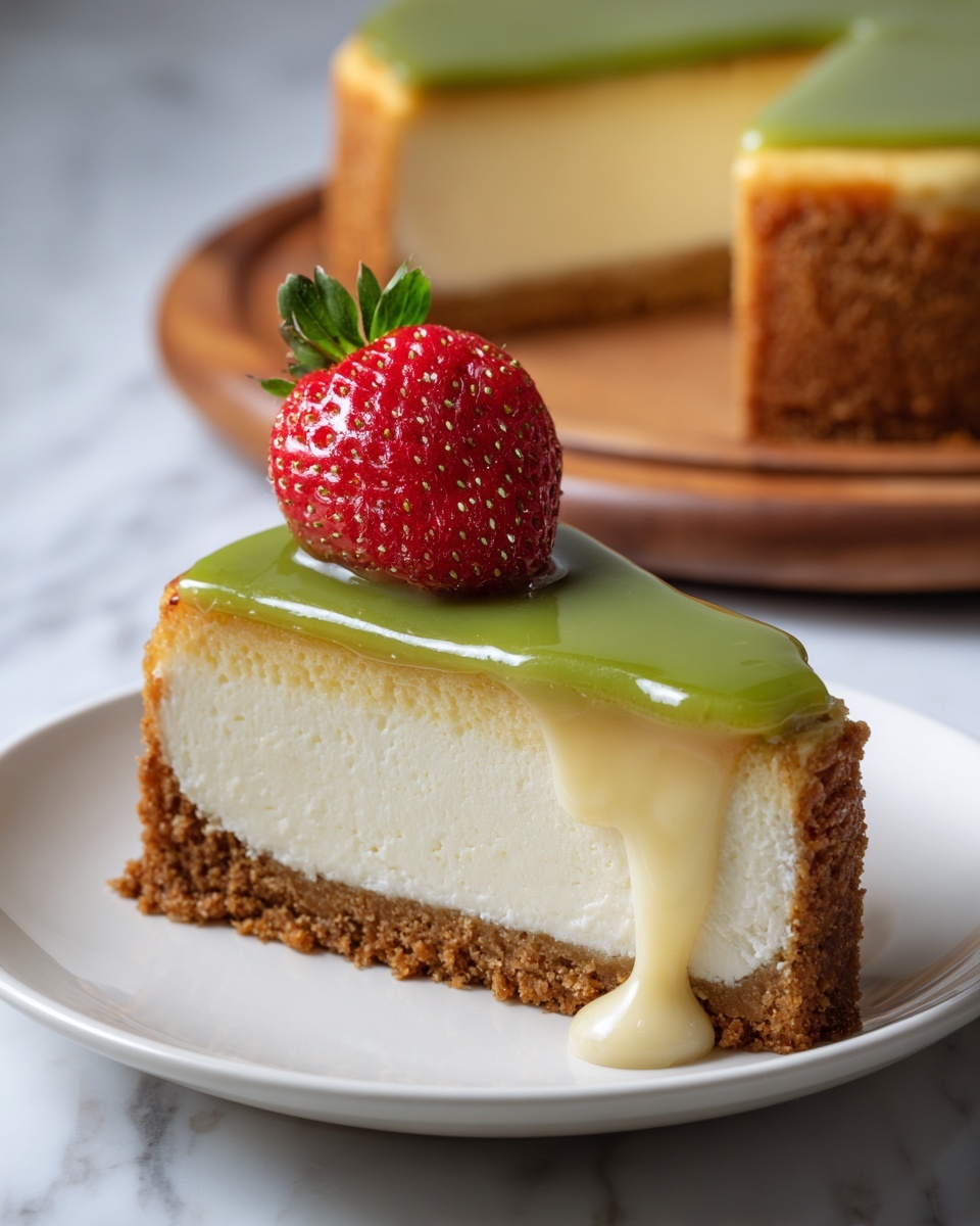 No-Bake Pistachio Cheesecake Recipe - Recipe Image