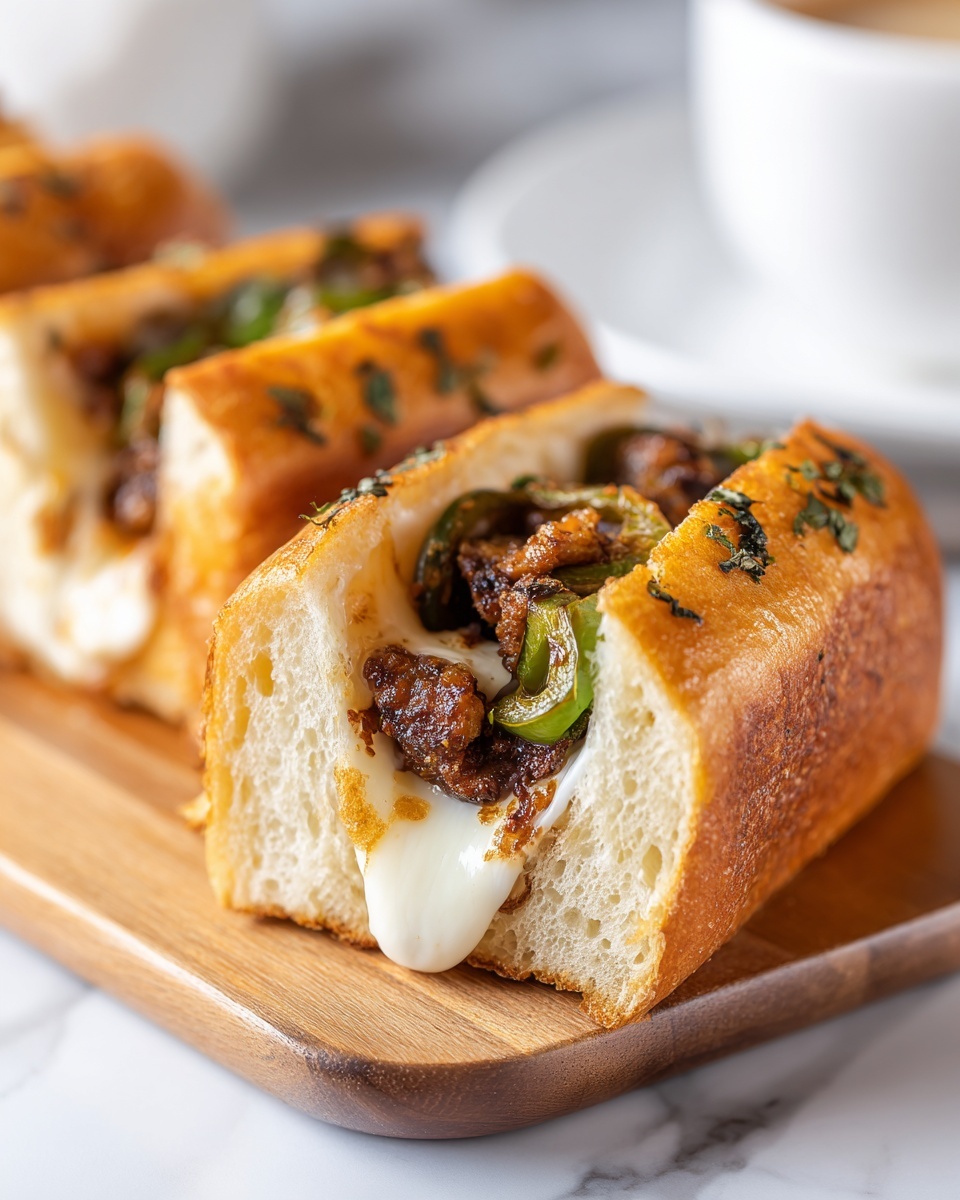 Philly Cheesesteak Stromboli Recipe - Recipe Image