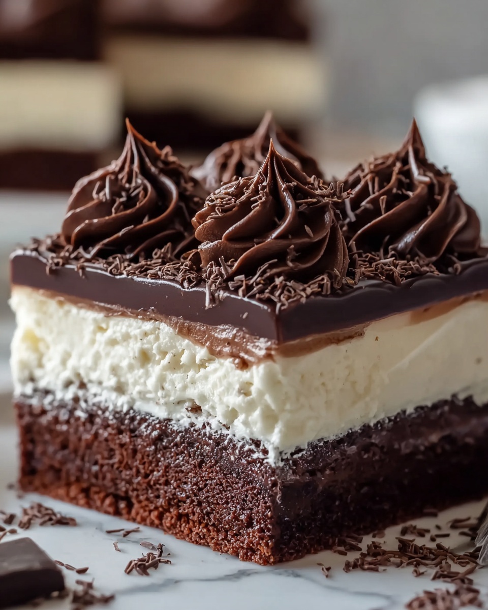Brownie Refrigerator Cake Recipe - Recipe Image