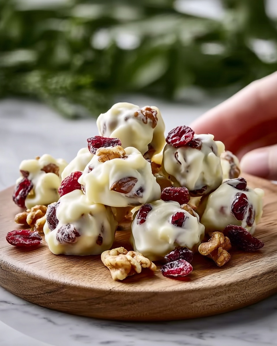 White Chocolate Cranberry Pecan Clusters Recipe - Recipe Image