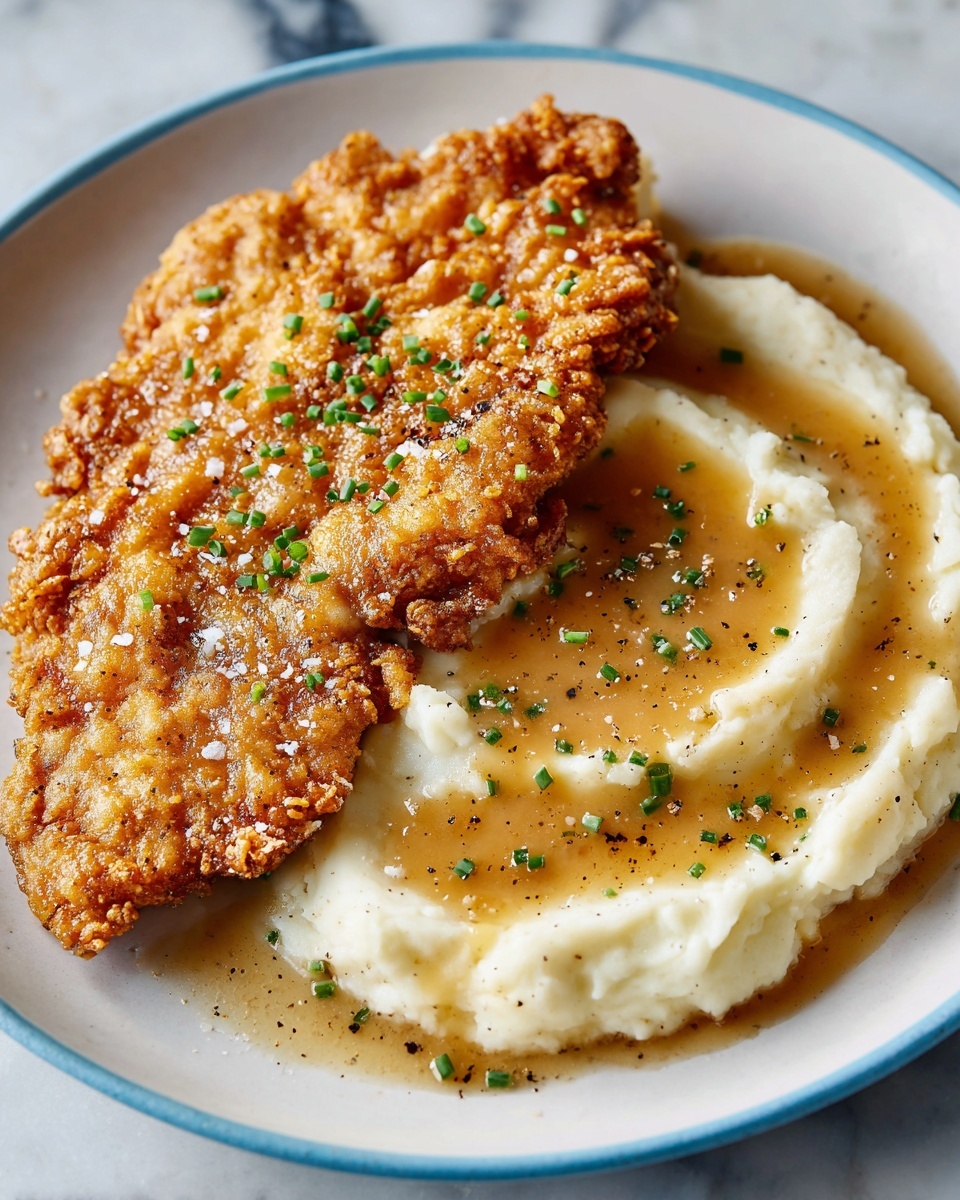 Fried Chicken and Mashed Potatoes Recipe - Recipe Image