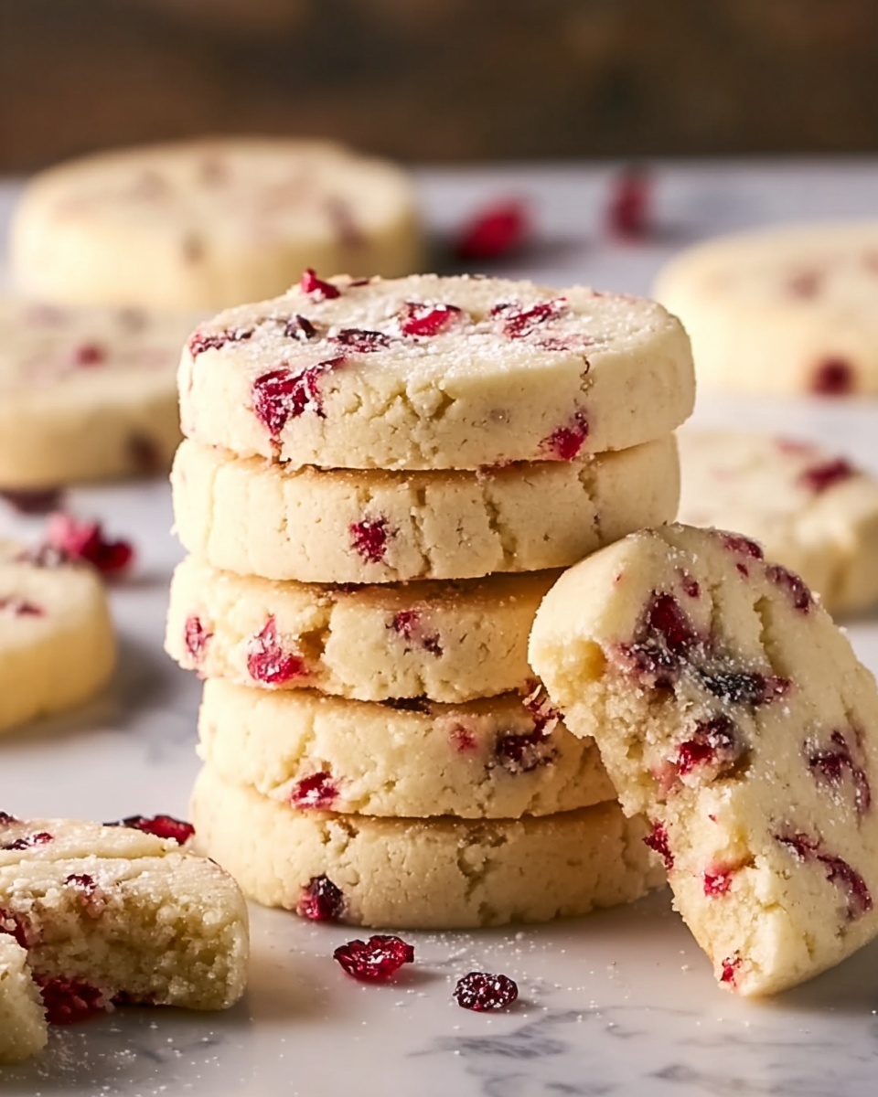 Cranberry Shortbread Cookies Recipe - Recipe Image