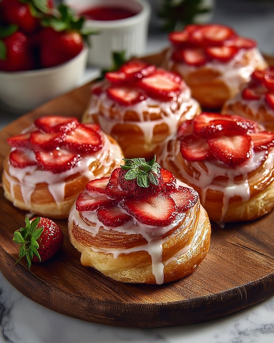 Strawberry Cheesecake Sweet Rolls: A Deliciously Easy Recipe to Indulge Your Sweet Tooth Recipe - Recipe Image