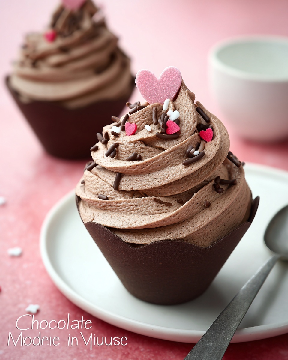 Easy Chocolate Mousse with Chocolate Cups Recipe - Recipe Image