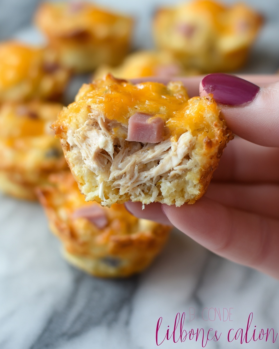 Easy Chicken Cordon Bleu Bites Recipe - Recipe Image