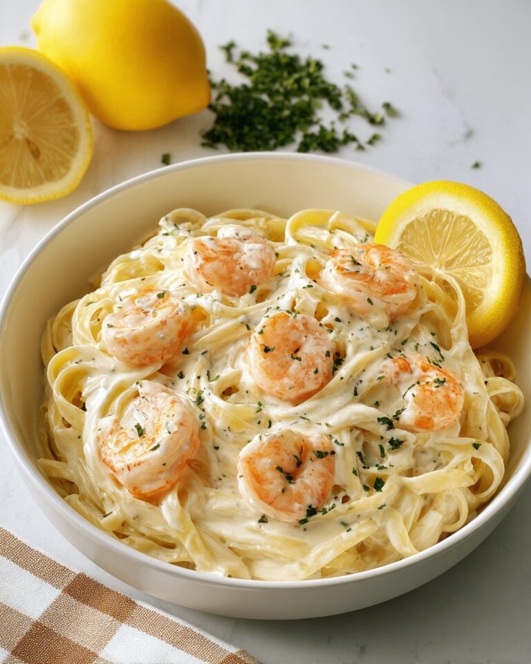 Creamy Lemon Shrimp Pasta Recipe