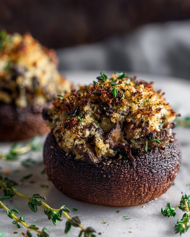 Sausage and Swiss Chard Stuffed Portobello Mushrooms Recipe