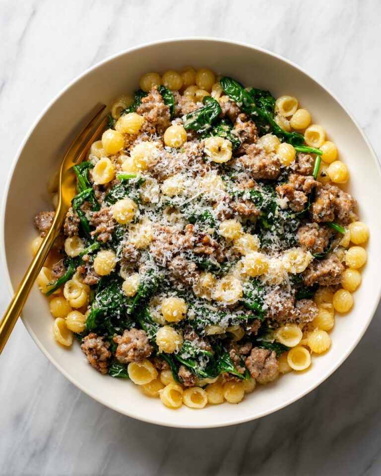 Orecchiette with Sausage and Spinach Recipe