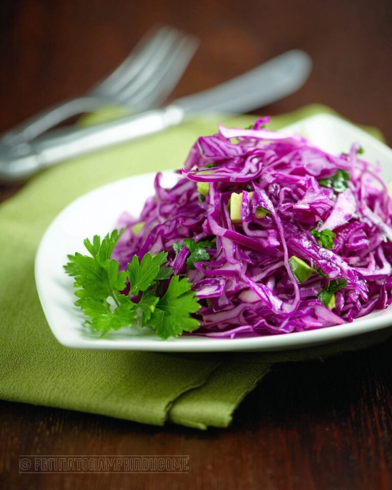 Red Cabbage and Avocado Salad Recipe