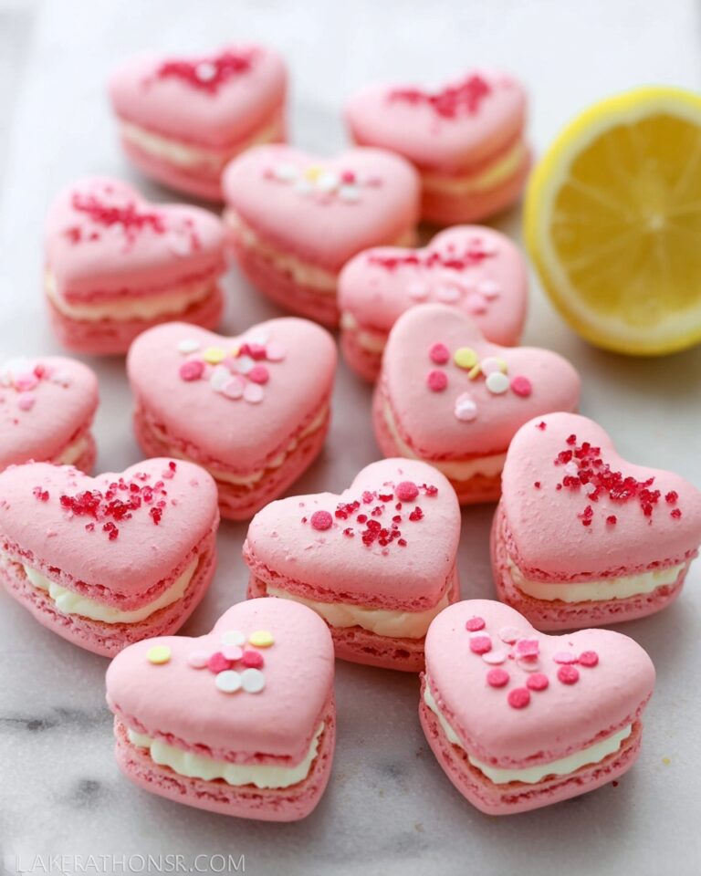 Heart Macarons with Lemon Buttercream Recipe