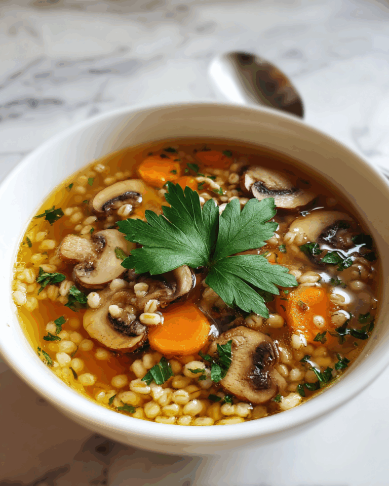 Barley and Mushroom Soup Recipe