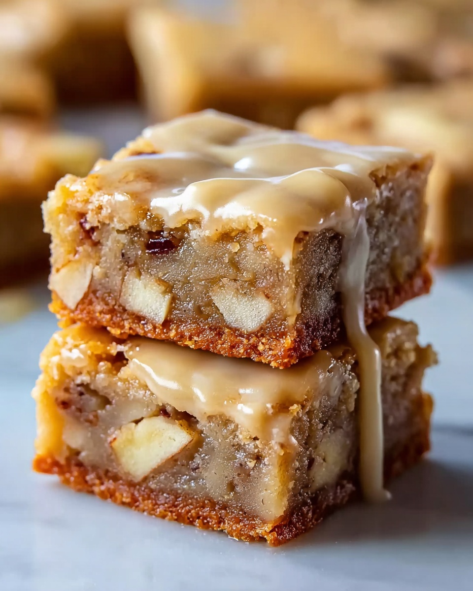 Maple Glazed Apple Blondies – A Perfect Fall Treat with Rich Flavor Recipe - Recipe Image