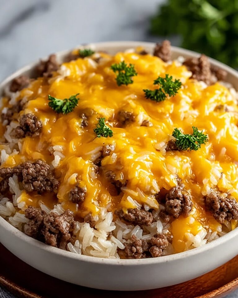 Cheesy Hamburger Rice Casserole Recipe