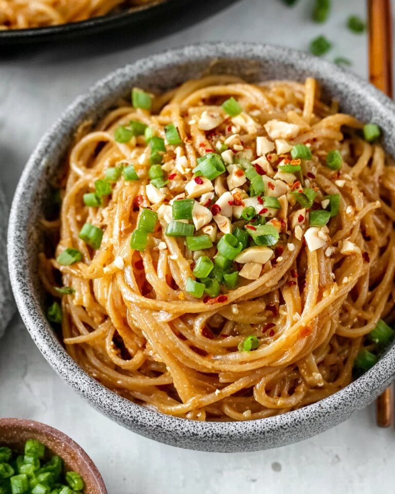 Spicy Peanut Butter Noodles Recipe