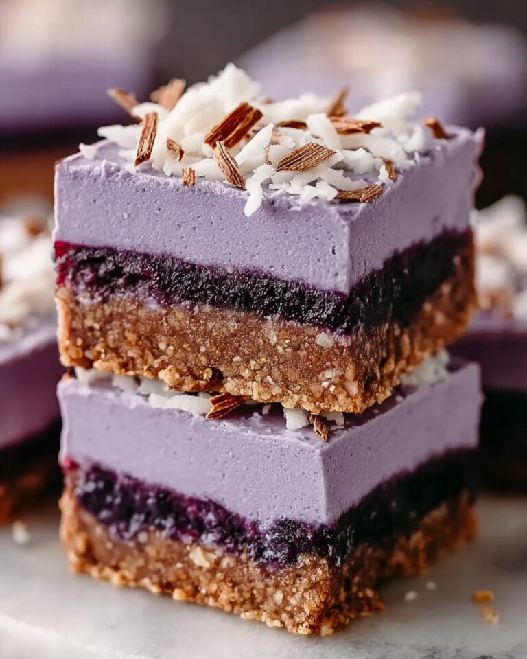 Sweet and Chewy Blackberry Coconut Bars Recipe